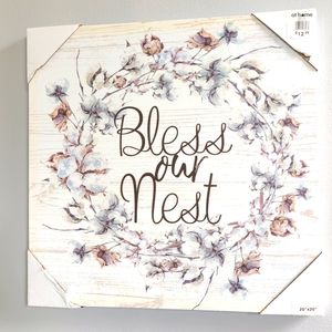 Bless This Nest, Wall Art, Brand New